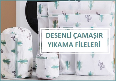 Kaktus Desen Camasir Yikama Filesi Fermuarli Imalat Toptan Satis