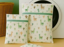 Desenli Fermuarlı Çamaşır Yıkama Filesi 3’lü Set